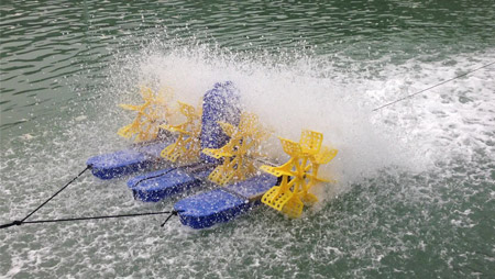 Il principio di aerazione dell'aeratore per laghetti